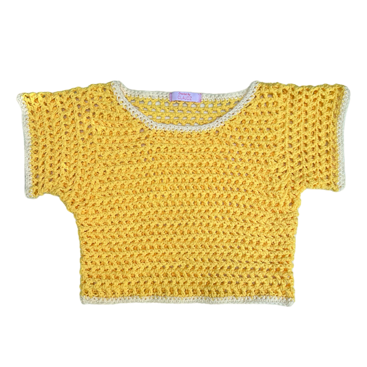 Yellow Cropped T-Shirt